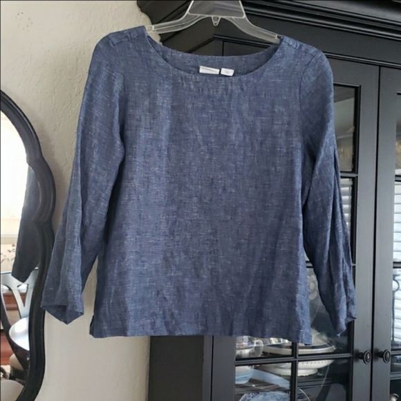 Sigrid Olsen 10% linen top - Picture 5 of 5